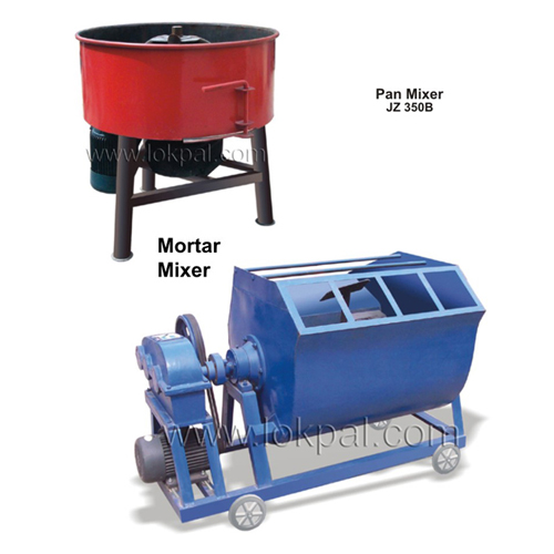 Pan Mixer, Mortar Mixer